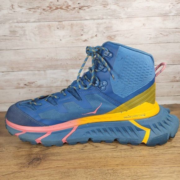 Hoka One One Tennine GTX Gore-Tex Moroccan Blue Hiking Shoes Mens size 12D Read! - Picture 6 of 12